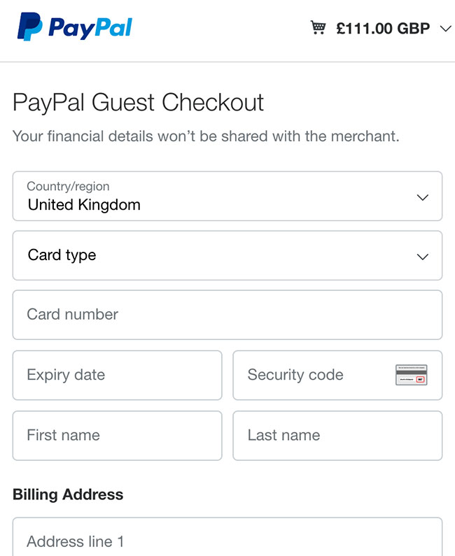 pay with debit/credit cards