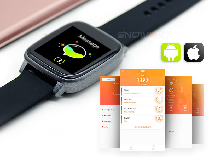 R98 smart watch is able to connect with android and ios phones