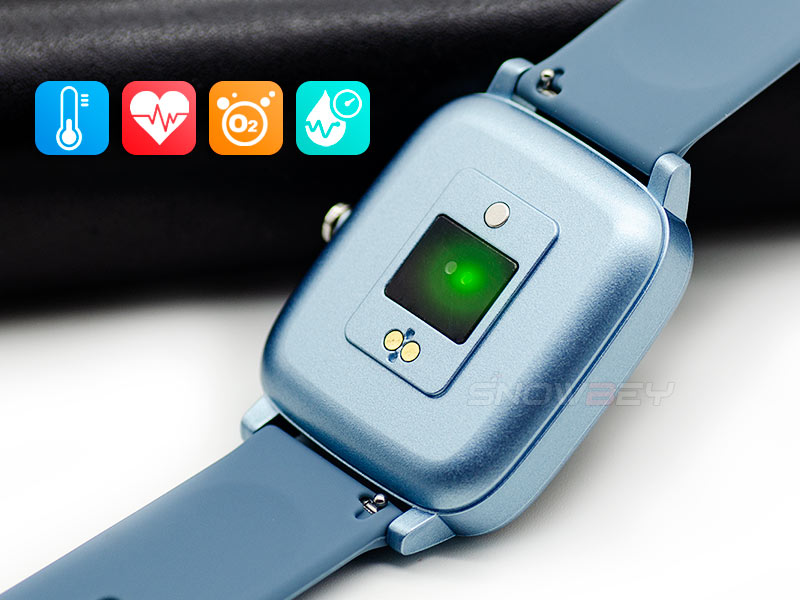 R98 is a smart watch that is able to measure temperature, HR, BD etc.
