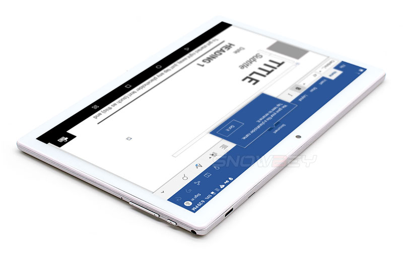 Snowbey S10 10.1 inch tablet Android 9