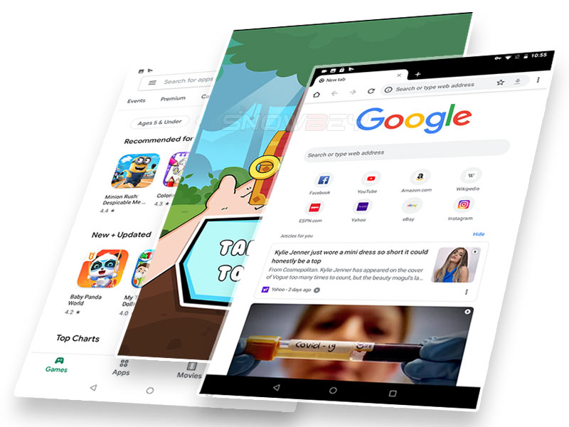 T10 tablet pc runs the Google android 9 Pie operating system