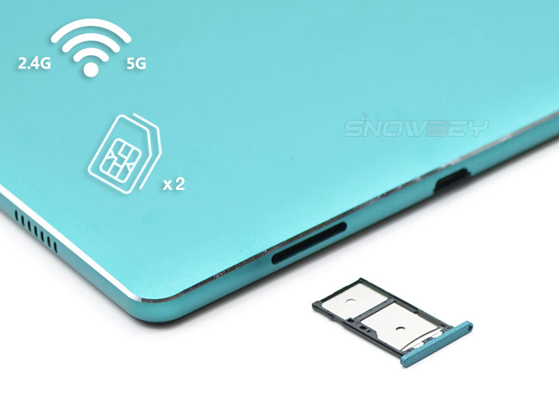 106 tablet supports 5G wifi and 4G SIM cards