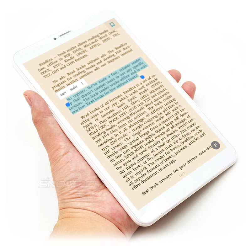 8.0 inch Android 4.4 Tablet PC Portable and Lightweight