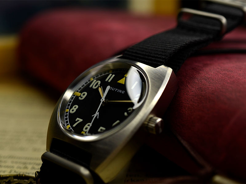 Pouying Royalbar 316L stainless steel mechanical watch 10ATM waterproof