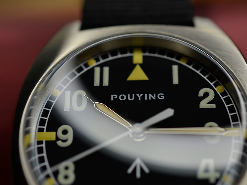 Pouying Royalbar 316L stainless steel mechanical watch 10ATM waterproof